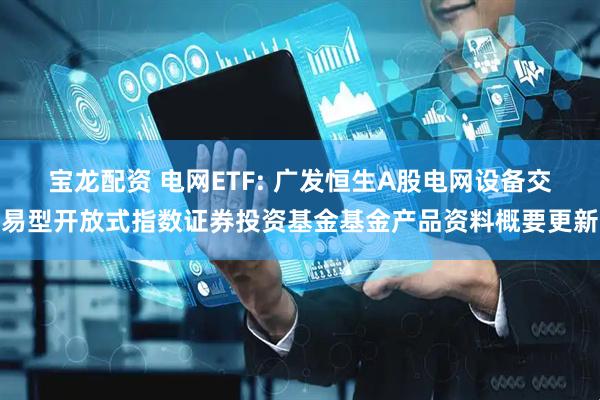 宝龙配资 电网ETF: 广发恒生A股电网设备交易型开放式指数证券投资基金基金产品资料概要更新