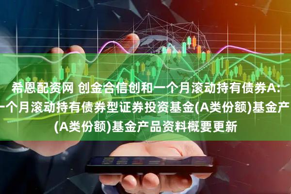 希恩配资网 创金合信创和一个月滚动持有债券A: 创金合信创和一个月滚动持有债券型证券投资基金(A类份额)基金产品资料概要更新